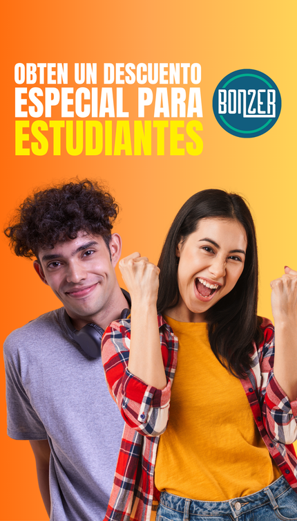 ¡No dejes pasar esta oportunidad única y realiza tus compras en Bonzer.cl con un descuento exclusivo para estudiantes! ✏️