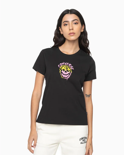 POLERA CONVERSE SPRAY PAINT SKULL TEE