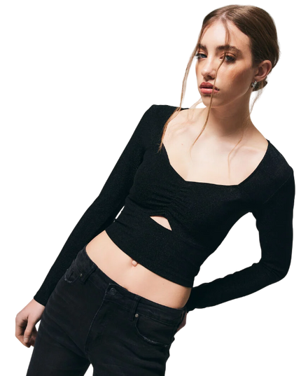 POLERA FOSTER LUREX BRILLANTES