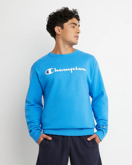 CHAMPION POWERBLEND GRAPHIC CREW POLERON