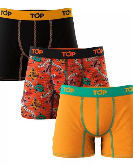 PACK 3 BOXER TOP ALGODÓN ESTAMPADO - BONZER