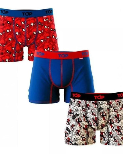 PACK 3 BOXER TOP COTTON LYCRA MARVEL - BONZER