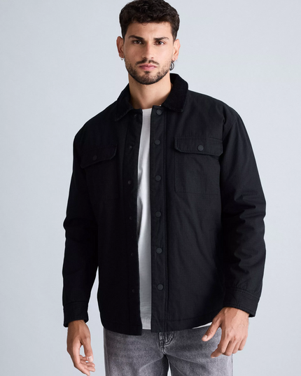 Parka Foster en color negro.