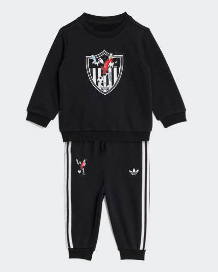 Traje de buzo Adidas Originals Crew Set en color negro.