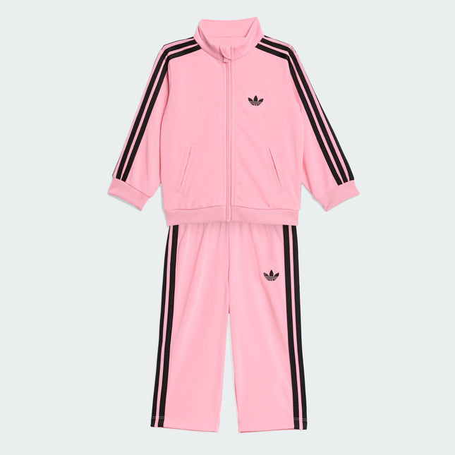 Traje de buzo Adidas Originals Firebird Ts en color rosado.