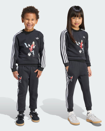 Traje de buzo Adidas Originals Crew Set en color negro.