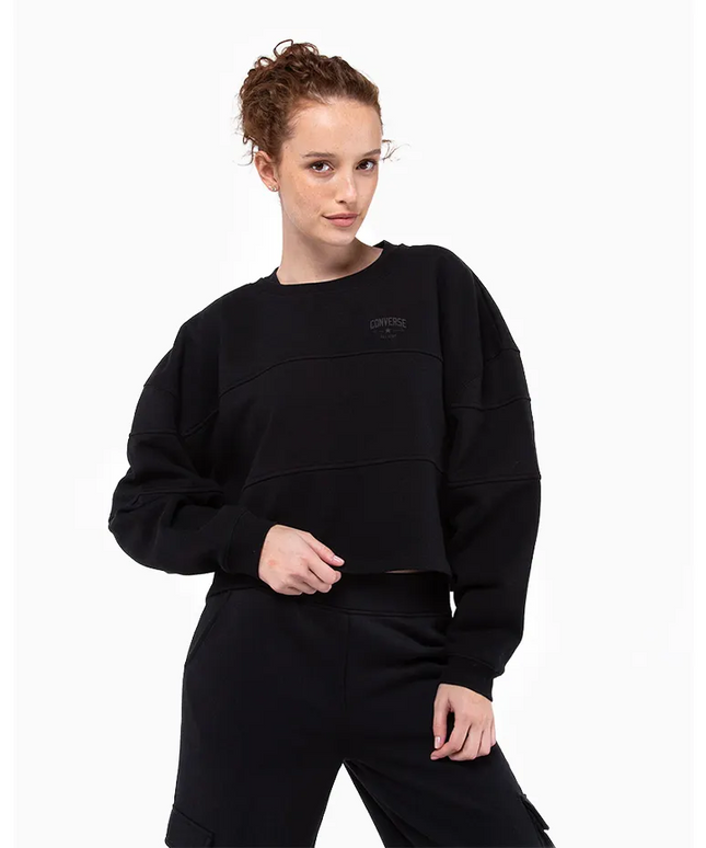 Polerón CONVERSE poleron converse crew all star en color negro