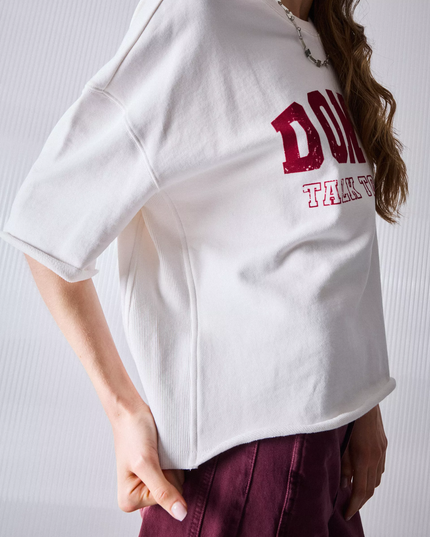 POLERA FOSTER CROP TEXTO - MAWI