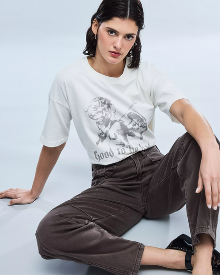 POLERA FOSTER BASICA CROP - MAWI