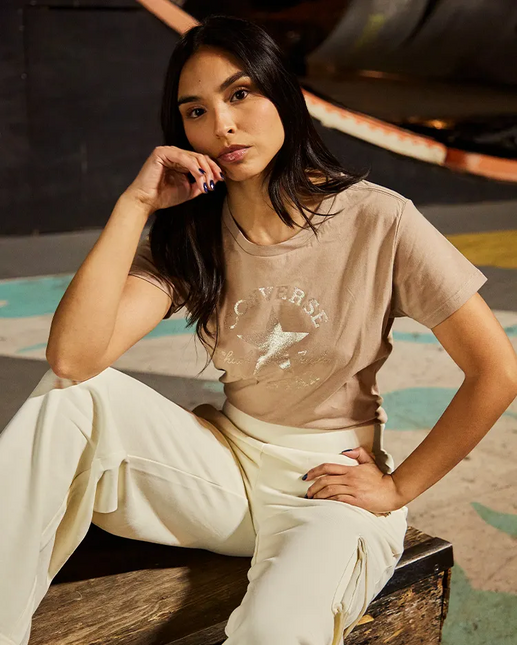 POLERA CONVERSE GLITTER CHUCK PATCH