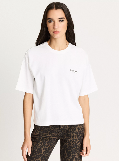 Polera Foster Polera Foster Mesa Boxy Oversize en color blanco