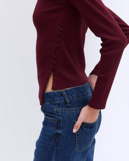 POLERA FOSTER BOTONES LATERALES - MAWI