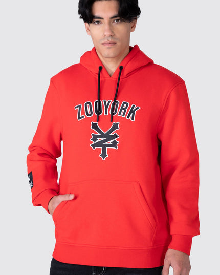 Polerón ZOO YORK poleron zoo york hood custom en color rojo