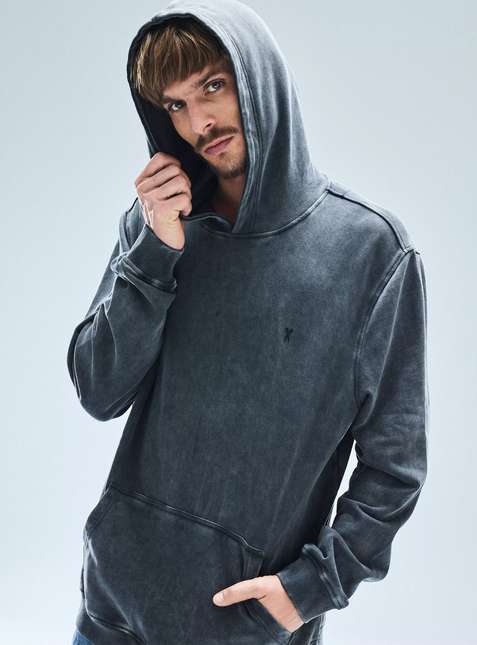 POLERON FOSTER HOODIE CANGURO LAVADO