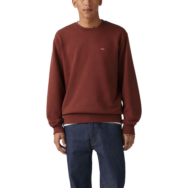 Polerón LEVI'S poleron levi's new original crew en color burdeo