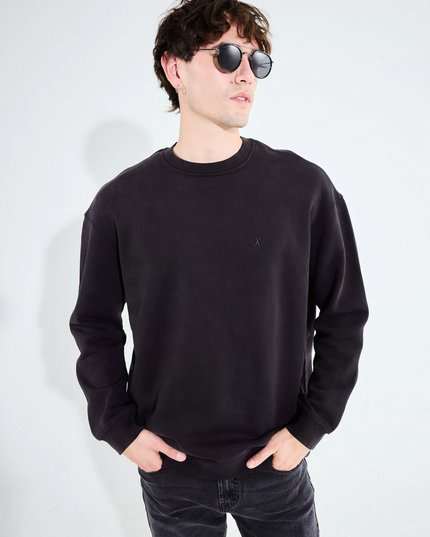 Polerón FOSTER poleron foster crew neck en color grafito