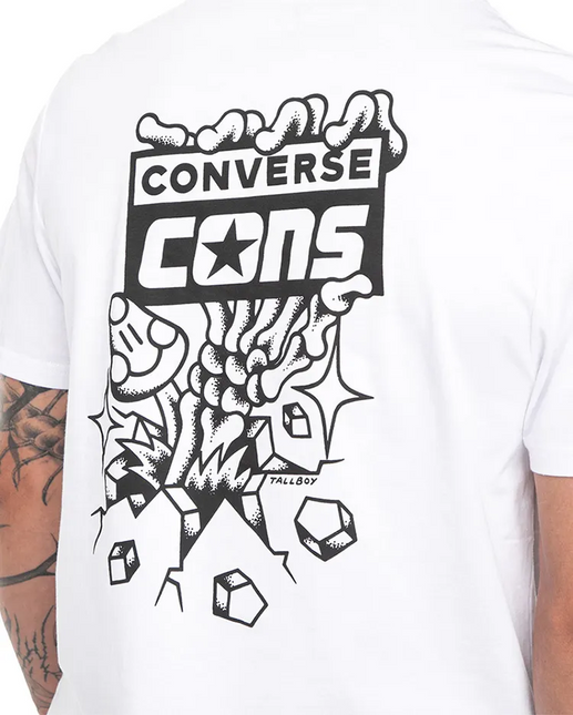 POLERA CONVERSE CONS SKULL Y SHROM ART TEE