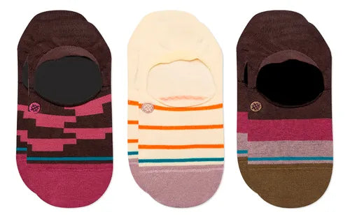 CALCETA STANCE MOMENTO 3 PACK PLUM