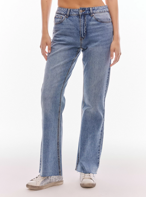 Jeans de mujer Foster Wide Leg Básico en color azul claro
