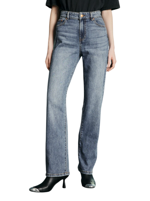 JEANS FOSTER STRAIGHT BASICO TIRO ALTO