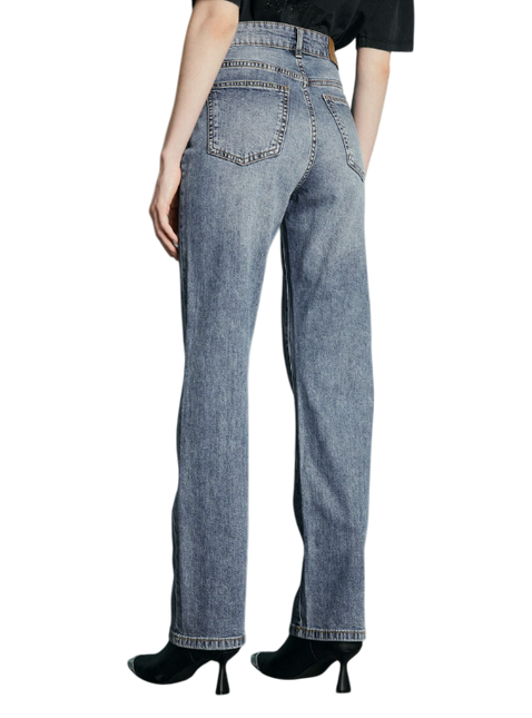 JEANS FOSTER STRAIGHT BASICO TIRO ALTO