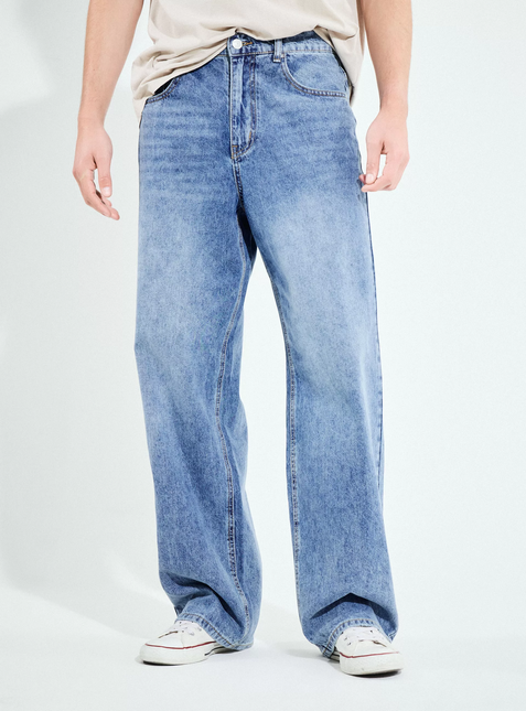 Accesorio FOSTER jeans foster wide leg en color azul medio