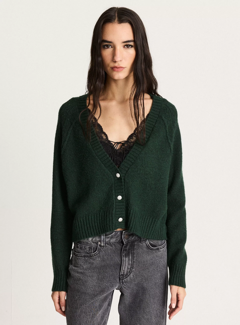 Prenda urbana Foster Chaleco Foster Botones Brillo en color verde