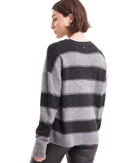 SWEATER FOSTER MODA RAYADO LUREX