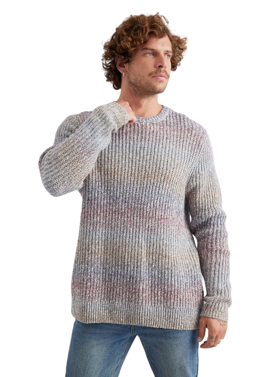 Accesorio FOSTER sweater hombre foster crew neck grunge en color multicolor