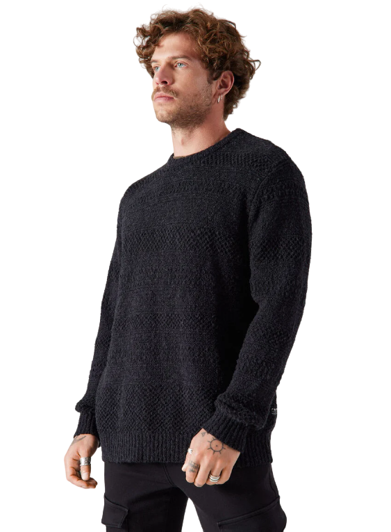 Accesorio FOSTER sweater hombre foster crew neck en color negro