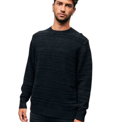 Accesorio FOSTER sweater foster grecas lavado en color gris