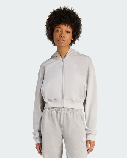 Polerón Adidas Originals Ess Ft Hd en color gris.