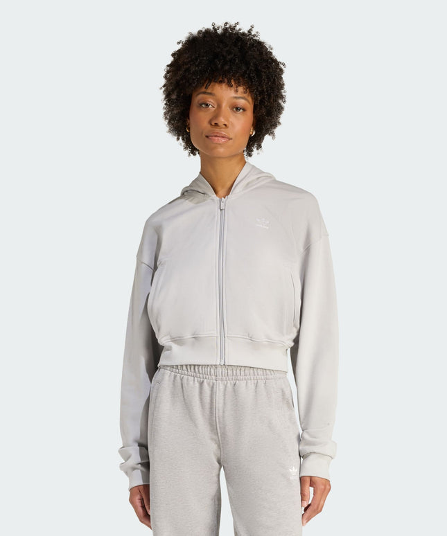 Polerón Adidas Originals Ess Ft Hd en color gris.
