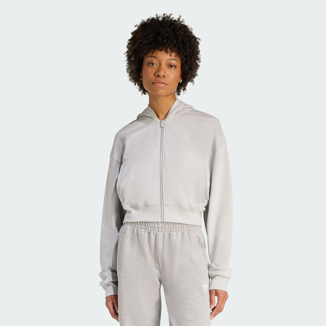 Polerón Adidas Originals Ess Ft Hd en color gris.