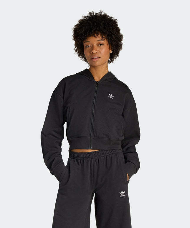 Polerón Adidas Originals Ess Ft Hd en color negro.