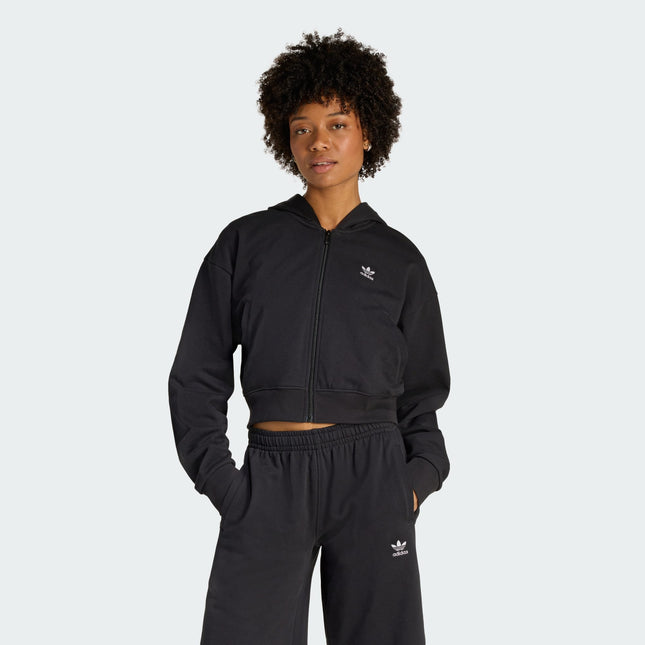 Polerón Adidas Originals Ess Ft Hd en color negro.