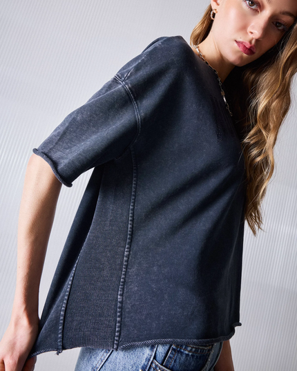 POLERA FOSTER CROP TEXTO - MAWI