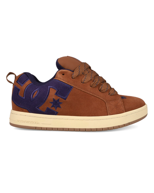 Zapatillas DC Shoes Court Graffik SE unisex en color café tostado