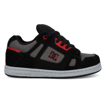 Zapatillas unisex para niños DC Shoes Stag en color negro y gris
