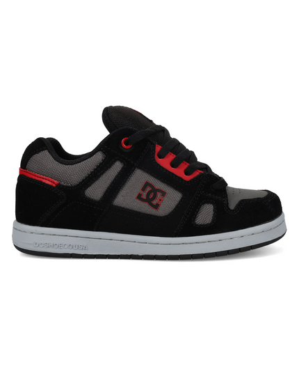 Zapatillas unisex para niños DC Shoes Stag en color negro y gris