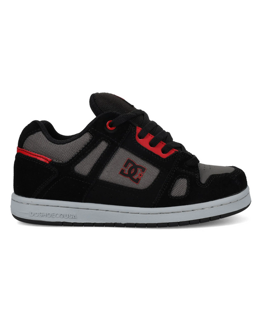 Zapatillas unisex para niños DC Shoes Stag en color negro y gris