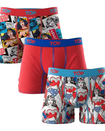 PACK 3 DC COMICS COTTON BOXER TOP