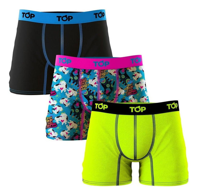 PACK 3 BOXER TOP MICROFIBRA ESTAMPADO