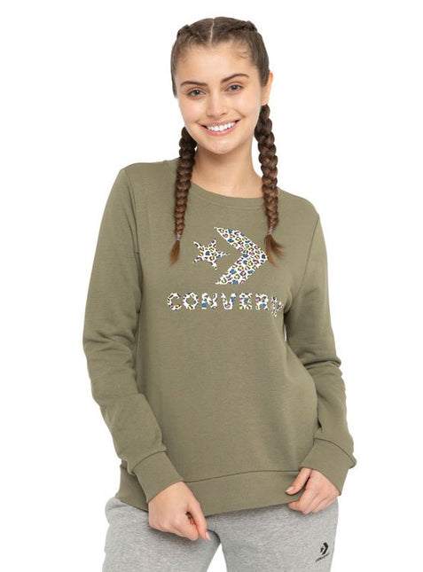 POLERON CONVERSE STAR CHEVRON LEOPARD