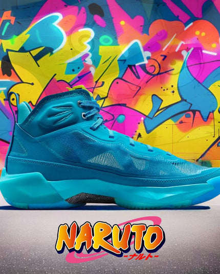 Zapatilla NIKE zapatilla nike air jordan x naruto 37 "rasengan" en color celeste