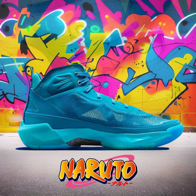 Zapatilla NIKE zapatilla nike air jordan x naruto 37 "rasengan" en color celeste