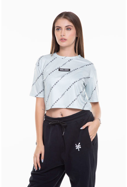 POLERA ZOO YORK M/C CROP QUANT - BONZER